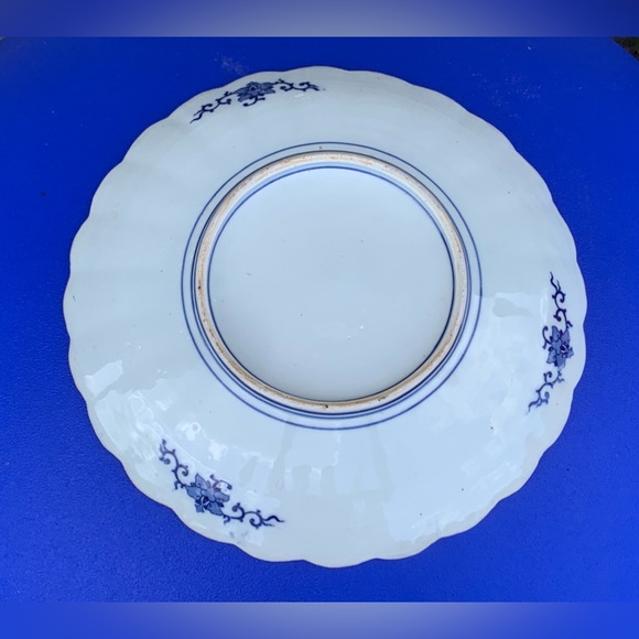 Late 19th Century Antique Chinese Quing Dynasty Scalloped Serving Plate Dish - Picture 5 of 14